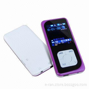 1.8-inch Flash MP4 Players, Supporst 1-16GB TF Card, FM Radio and E-book